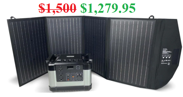 Generator and Solar Panel Bundle